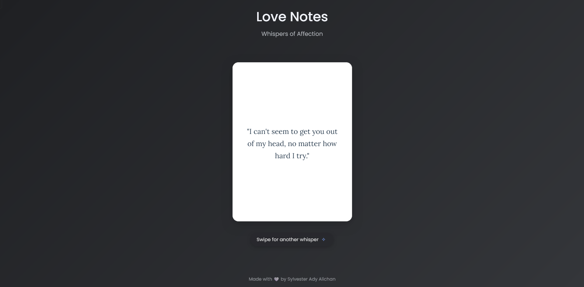 Love Note